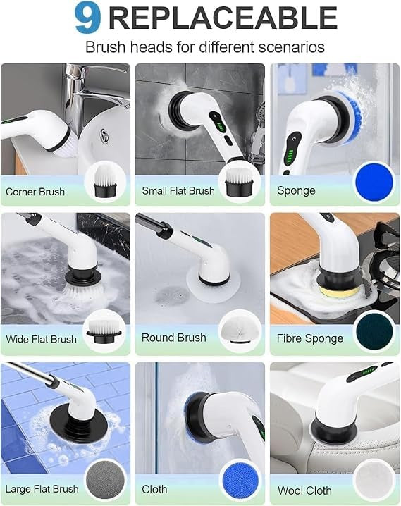 Spinhero™ 9 in 1 Heavy Duty Spinning Scrubber Machine