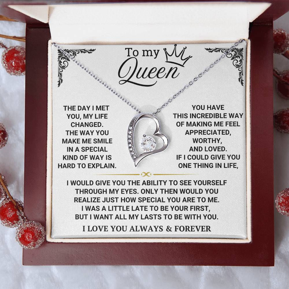 To My Queen - Forever Love Necklace Gift Set