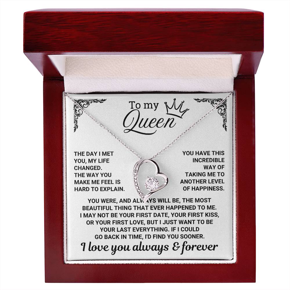 To My Queen - Forever Love Necklace Gift Set