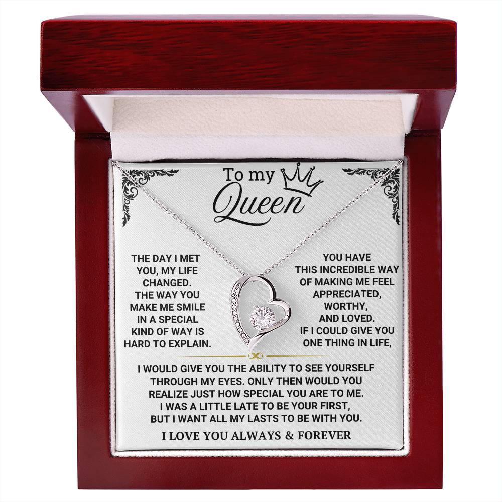 To My Queen - Forever Love Necklace Gift Set