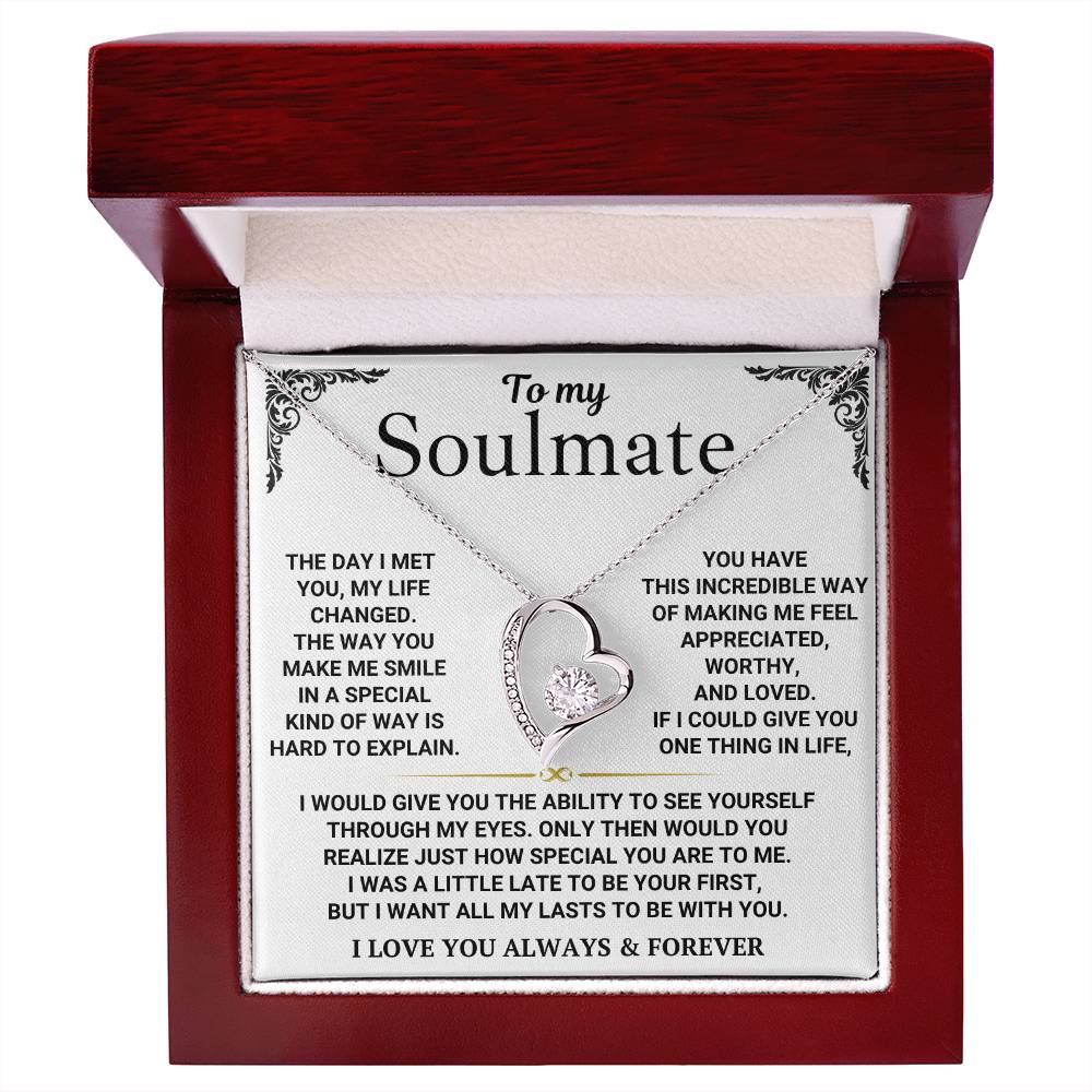 To My Soulmate - Forever Love Necklace Gift Set