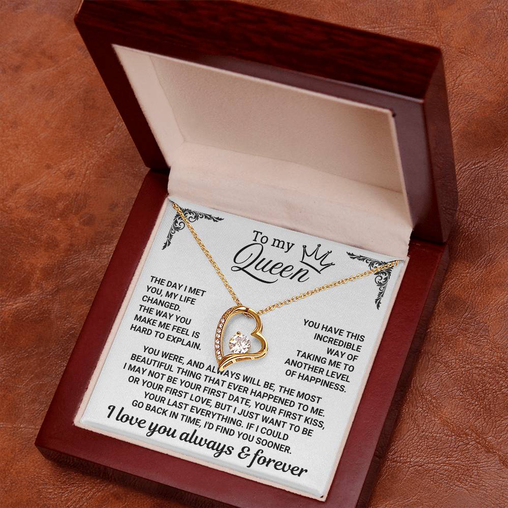 To My Queen - Forever Love Necklace Gift Set