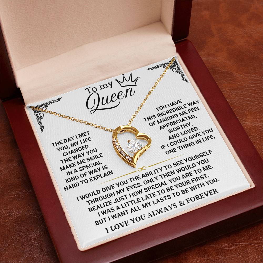 To My Queen - Forever Love Necklace Gift Set