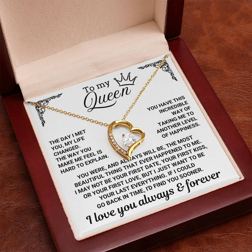 To My Queen - Forever Love Necklace Gift Set