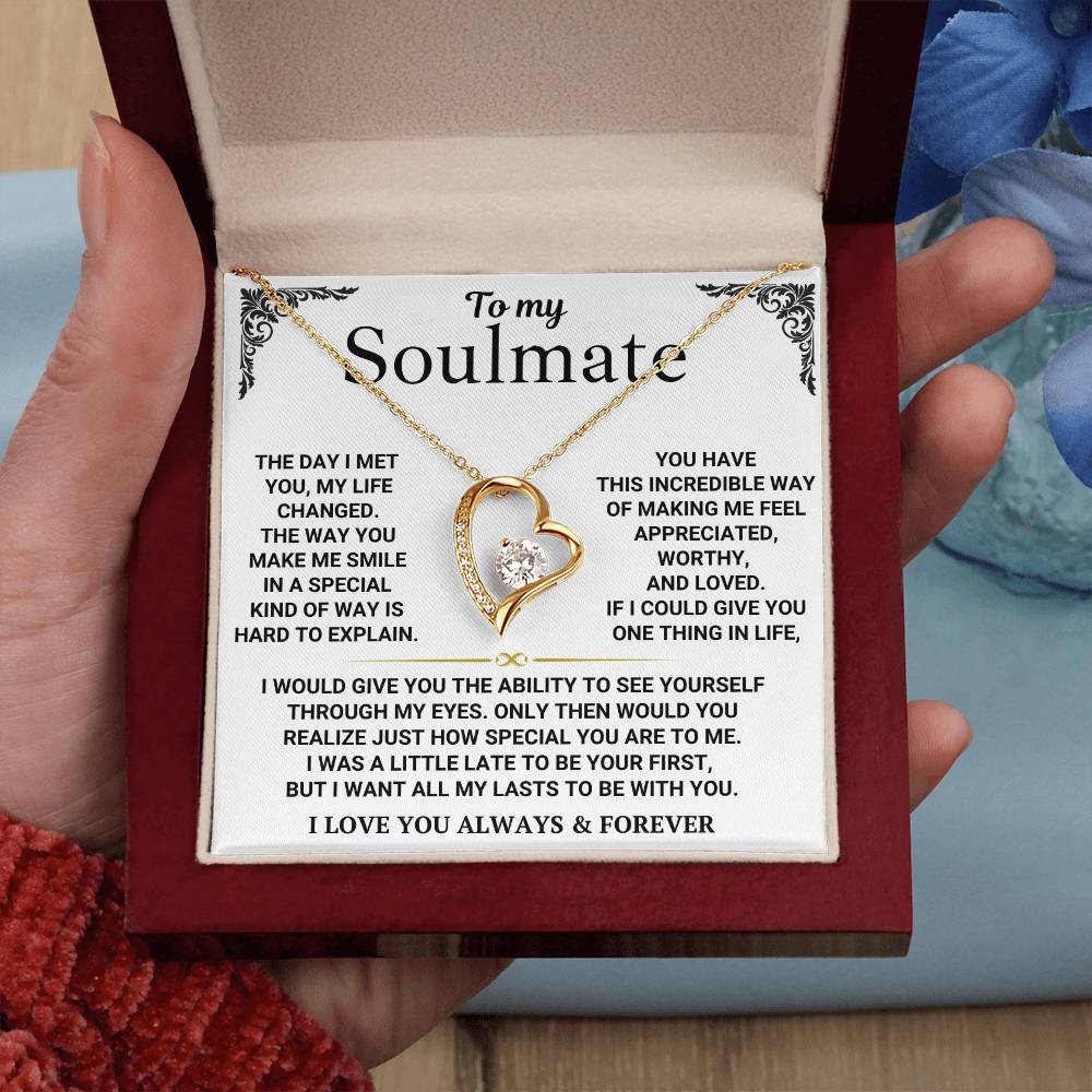 To My Soulmate - Forever Love Necklace Gift Set