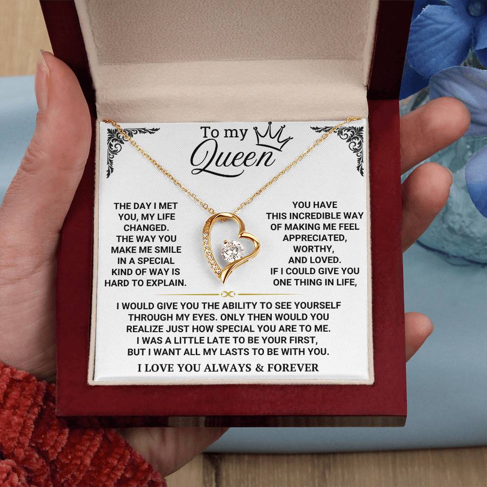 To My Queen - Forever Love Necklace Gift Set