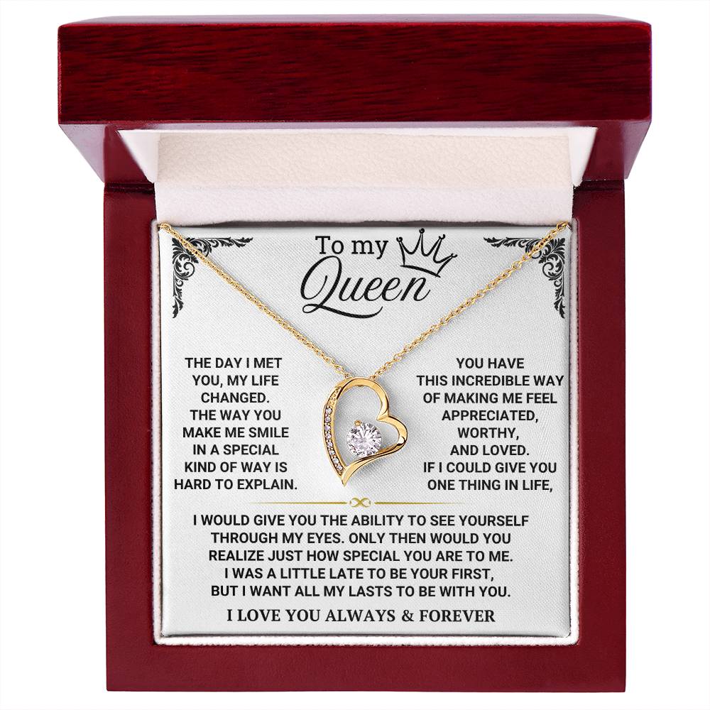 To My Queen - Forever Love Necklace Gift Set