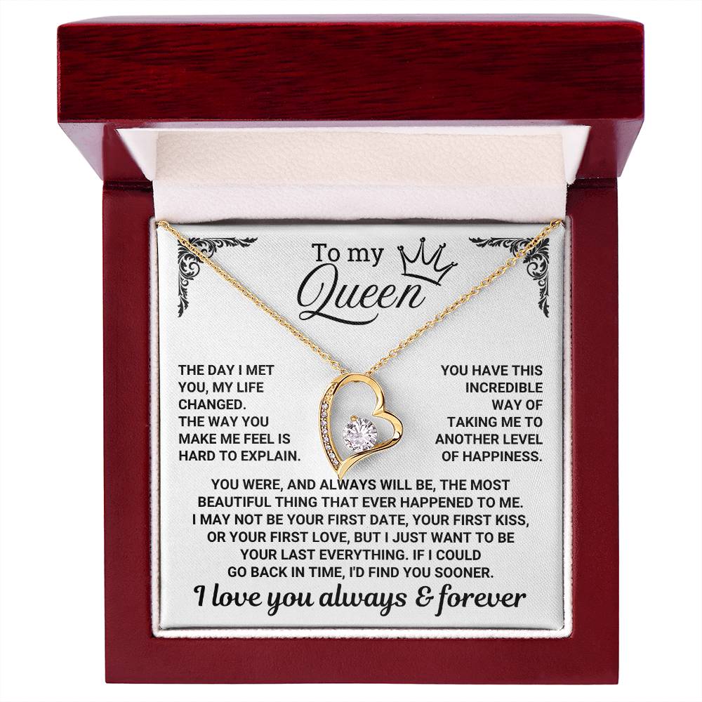 To My Queen - Forever Love Necklace Gift Set