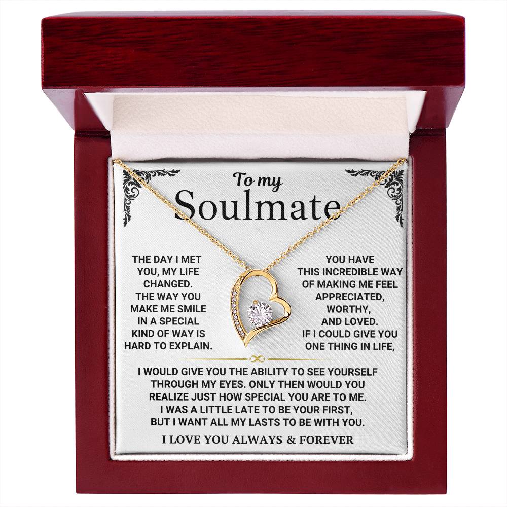 To My Soulmate - Forever Love Necklace Gift Set