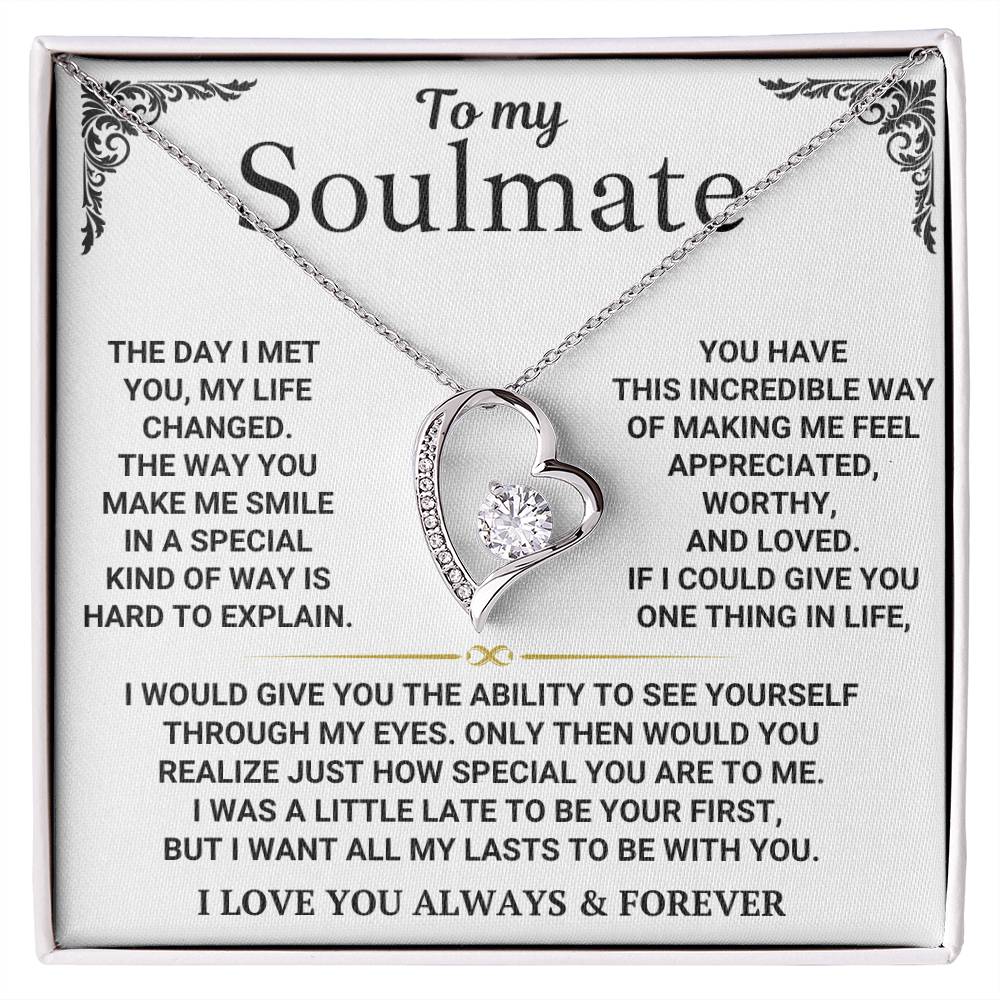 To My Soulmate - Forever Love Necklace Gift Set