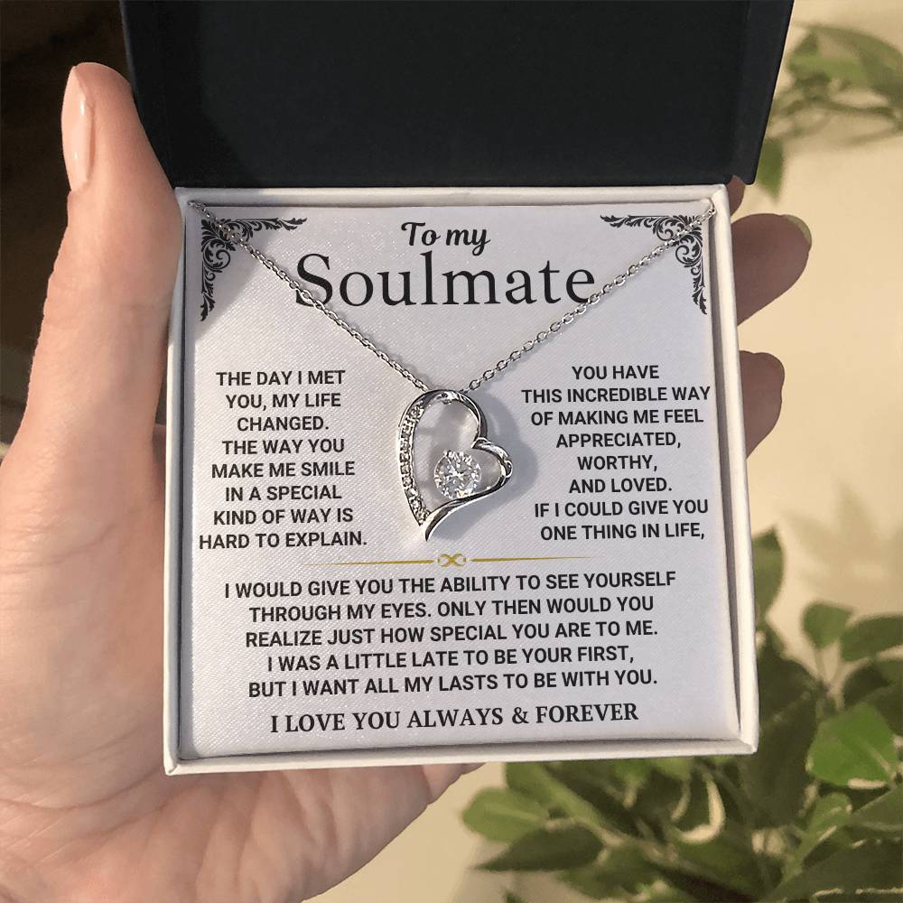 To My Soulmate - Forever Love Necklace Gift Set