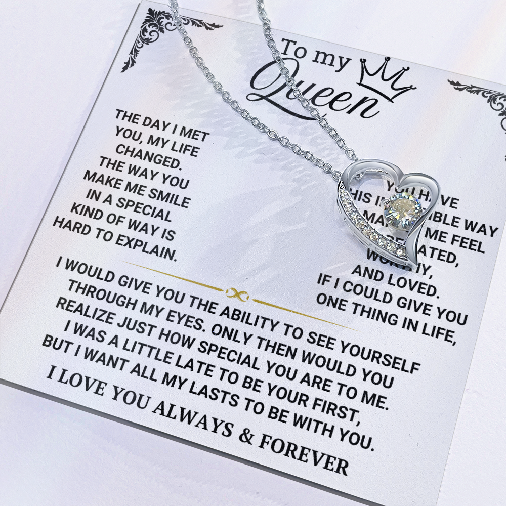 To My Queen - Forever Love Necklace Gift Set