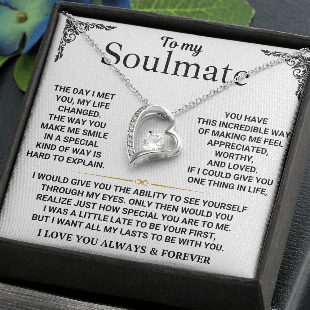 To My Soulmate - Forever Love Necklace Gift Set