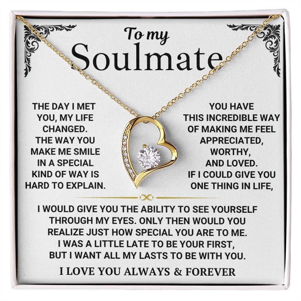 To My Soulmate - Forever Love Necklace Gift Set