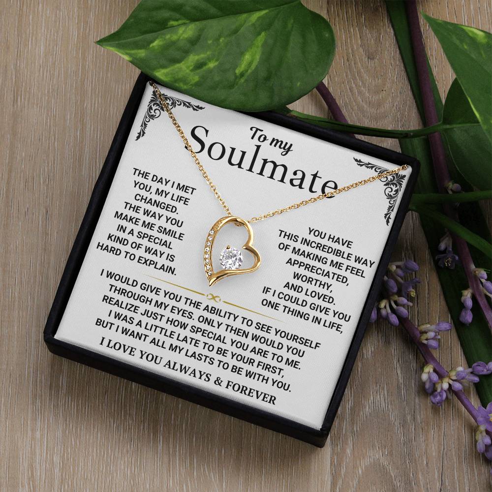 To My Soulmate - Forever Love Necklace Gift Set
